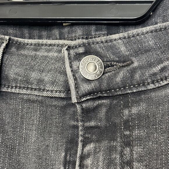Levi’s W31 L32 High Rise Skinny 721 Jeans Charcoal Gray Stretch Denim - Picture 4 of 10